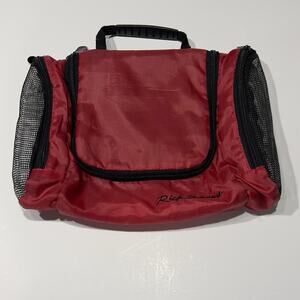 Rick Steves Classic Toiletry Kit Bag Red Lightweight, Hanging Hook